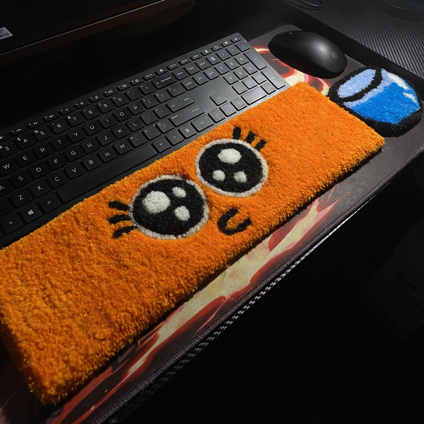 Darwin The Fish Keyboard Rug - Non-Slip