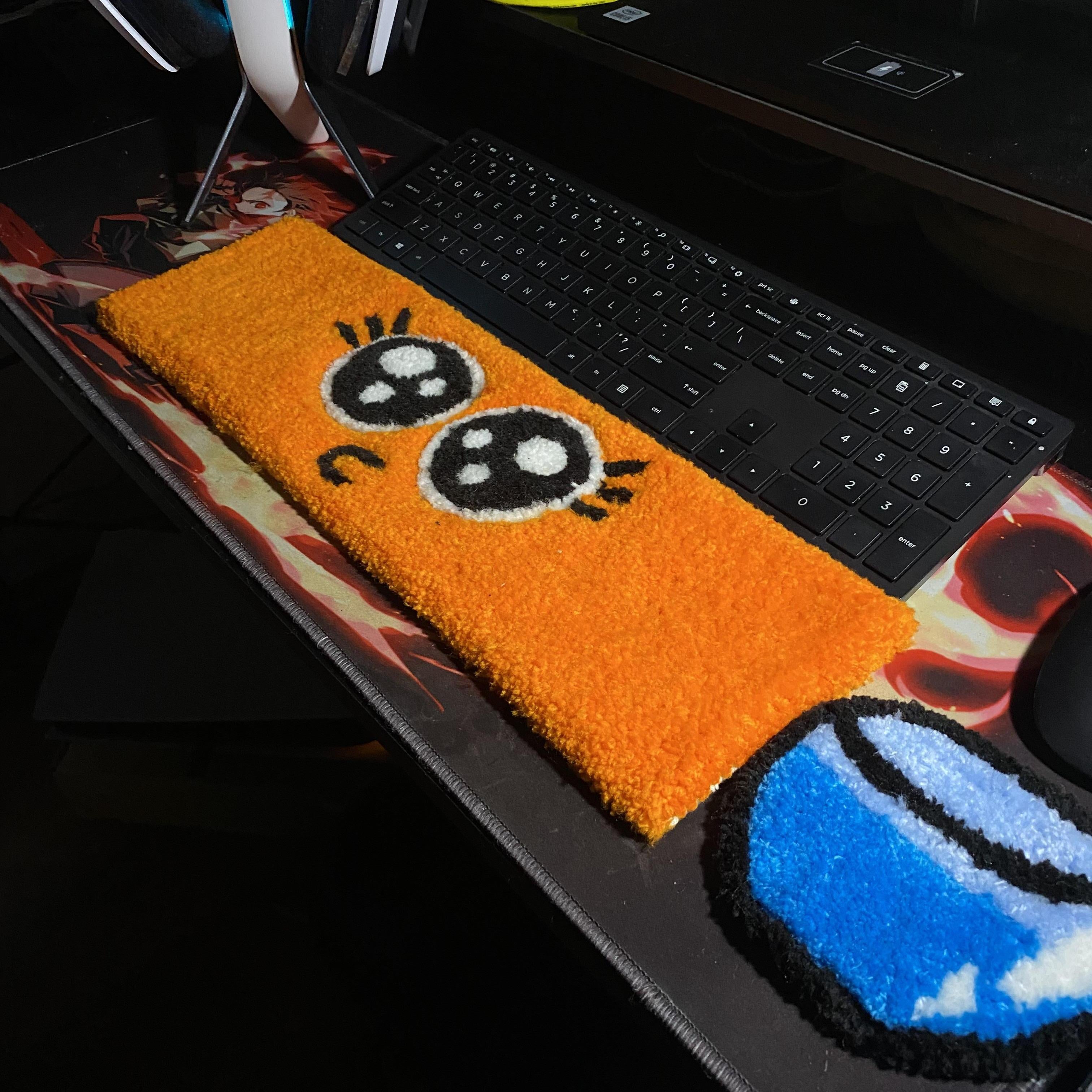 Darwin The Fish Keyboard Rug - Non-Slip